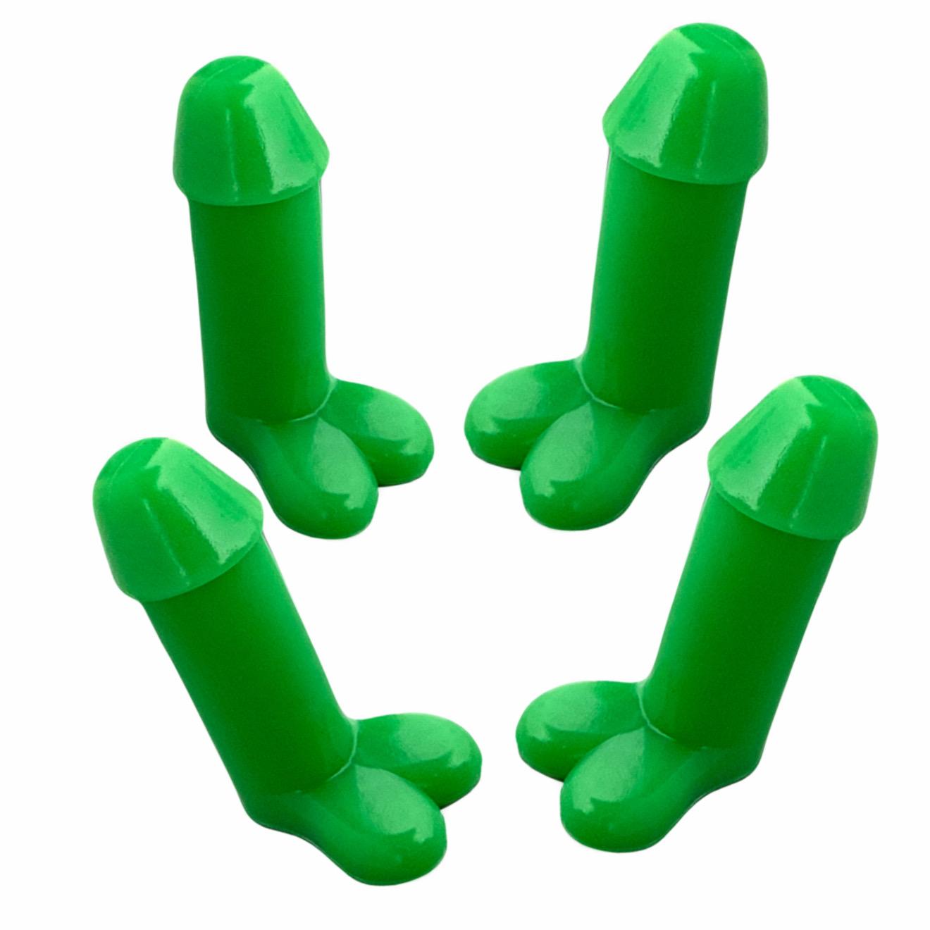 Funny Car Valve Stem Caps Prank, Motorcycle Tire Caps, Little Buddy Valve Cap, Glowing Tire Valve Cap, Luminous Tire Valve Stem (4 Pack)