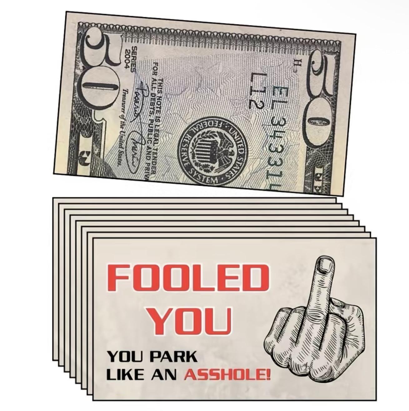 FOOLED YOU MONEY CARD 10 PIECE
