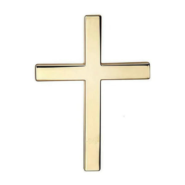 Christian Cross Sticker with Chrome Finish Universal Fit for Cars
