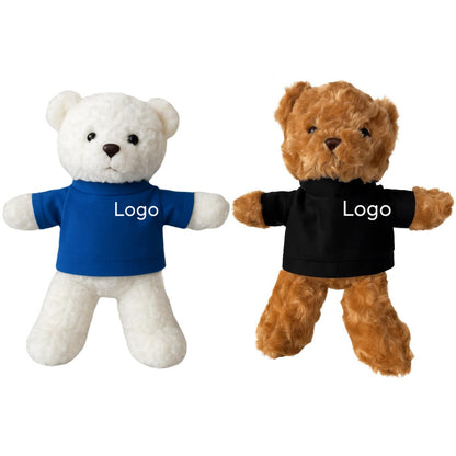 Cute Teddy Bear with Car Emblem – Soft Plush Stuffed Animal