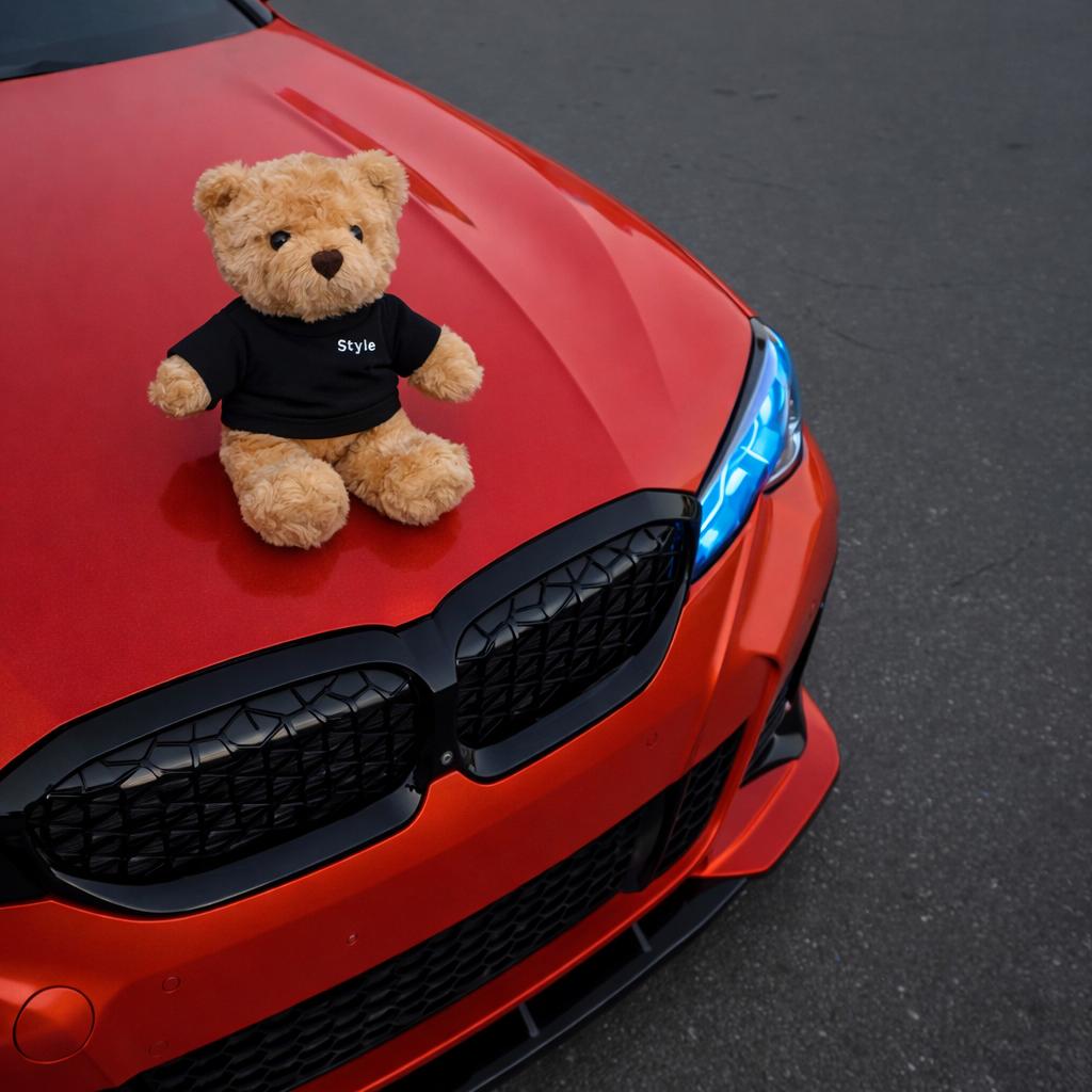 Car Teddy Bear Emblem