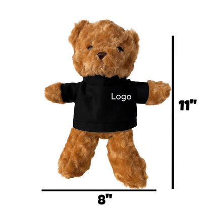 Cute Teddy Bear with Car Emblem – Soft Plush Stuffed Animal