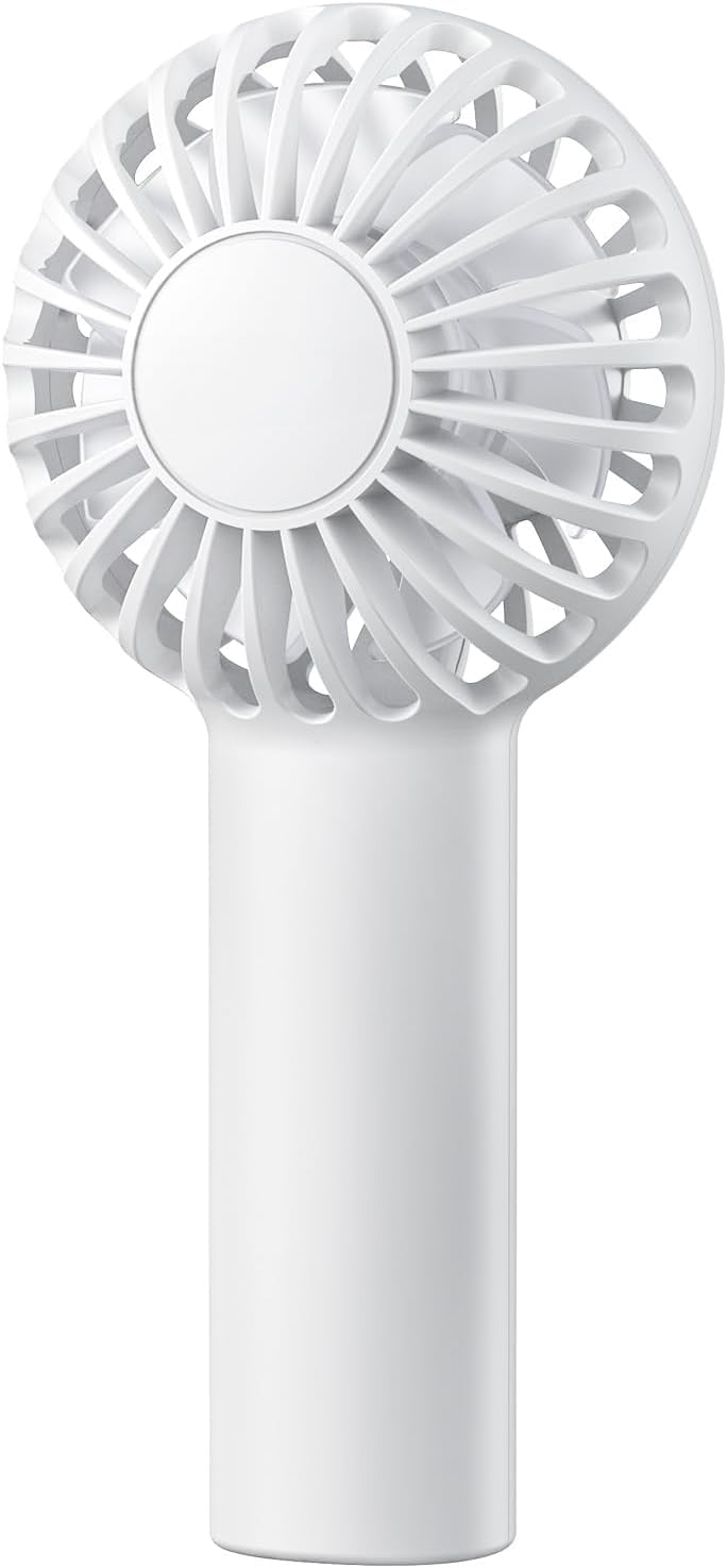 Mini Portable Hand Fan Powerful Handheld Fan, USB Rechargeable Small Pocket Fan, 3 Speeds Hand Fan