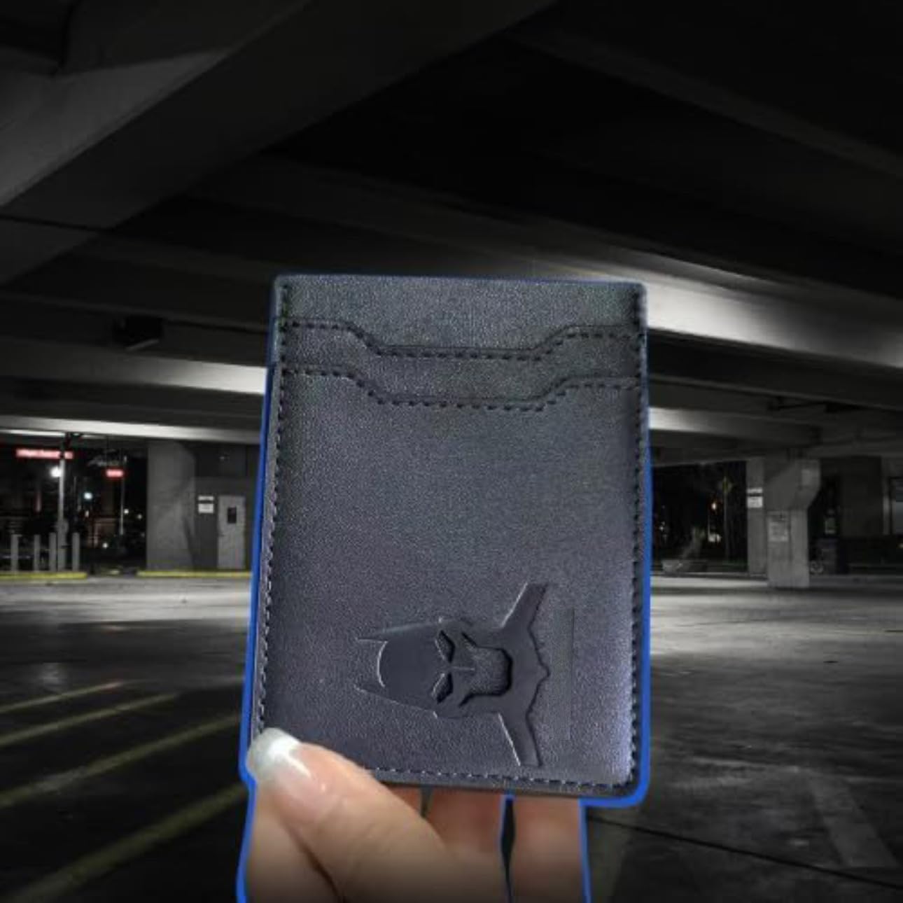 Leather Bat Wallet for Men - Stylish Superhero Design, Durable Bifold Wallet with Multiple Card Slots, Cash Compartment, and Iconic Logo - Gift for Father's Day, or Birthdays and Christmas (1PCS)