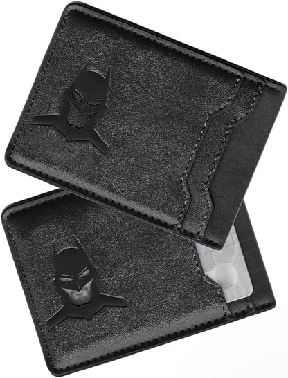 Leather Bat Wallet for Men - Stylish Superhero Design, Durable Bifold Wallet with Multiple Card Slots, Cash Compartment, and Iconic Logo - Gift for Father's Day, or Birthdays and Christmas (1PCS)