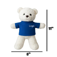 Cute Teddy Bear with Car Emblem – Soft Plush Stuffed Animal